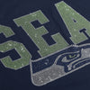 Seattle Seahawks NFL Womens Rhinestone Logo Crop Top (PREORDER - SHIPS LATE SEPTEMBER)