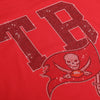 Tampa Bay Buccaneers NFL Womens Rhinestone Logo Crop Top (PREORDER - SHIPS LATE SEPTEMBER)