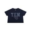 Tennessee Titans NFL Womens Rhinestone Logo Crop Top (PREORDER - SHIPS LATE SEPTEMBER)