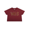 Washington Commanders NFL Womens Rhinestone Logo Crop Top (PREORDER - SHIPS MID SEPTEMBER)