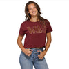 Washington Commanders NFL Womens Rhinestone Logo Crop Top (PREORDER - SHIPS MID SEPTEMBER)
