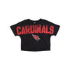 Arizona Cardinals NFL Womens Distressed Wordmark Crop Top