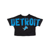 Detroit Lions NFL Womens Distressed Wordmark Crop Top