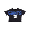 New York Giants NFL Womens Distressed Wordmark Crop Top