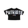 New England Patriots NFL Womens Distressed Wordmark Crop Top