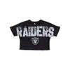 Las Vegas Raiders NFL Womens Distressed Wordmark Crop Top