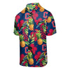 Cleveland Guardians MLB Mens Floral Button Up