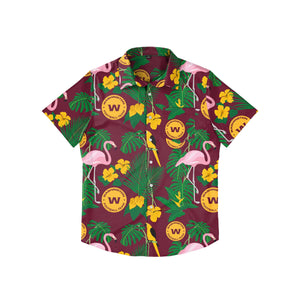 Washington Commanders NFL Mens Original Floral Button Up Shirt