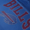 Buffalo Bills NFL Womens Rhinestone Logo Oversized V-Neck Mesh T-Shirt (PREORDER - SHIPS MID SEPTEMBER)