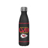 Kansas City Chiefs NFL Super Bowl LVIII Champions Black Diamond 17 oz Stainless Steel Bottle