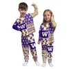 Washington Huskies NCAA Busy Block Family Holiday Pajamas