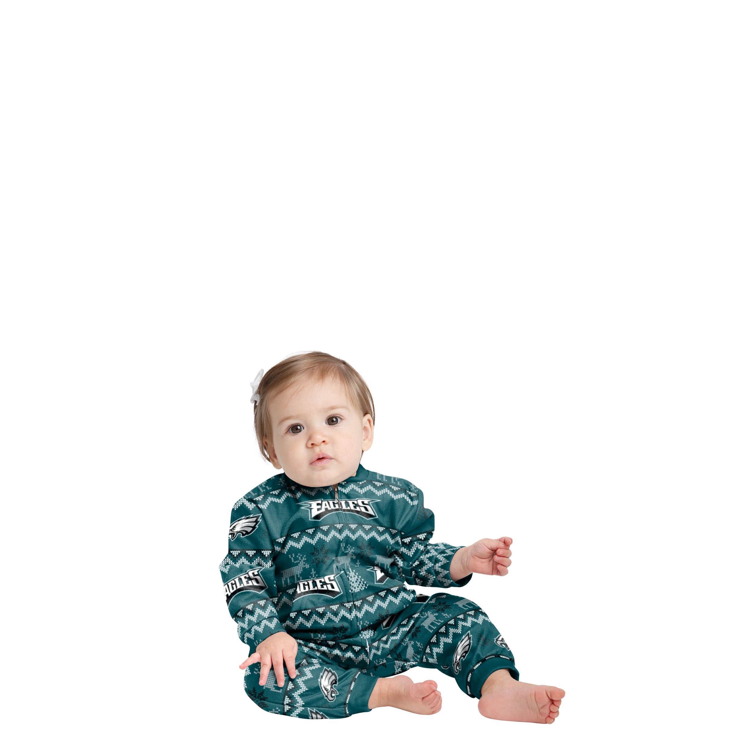 Philadelphia Eagles NFL Ugly Pattern Family Holiday Pajamas