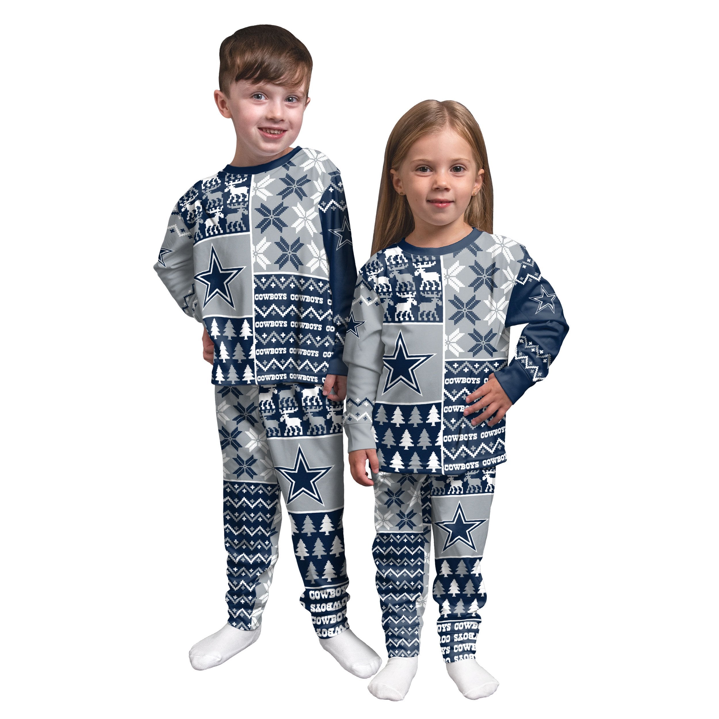 Dallas Cowboys Nfl Family Holiday Christmas Matching Family Pajamas