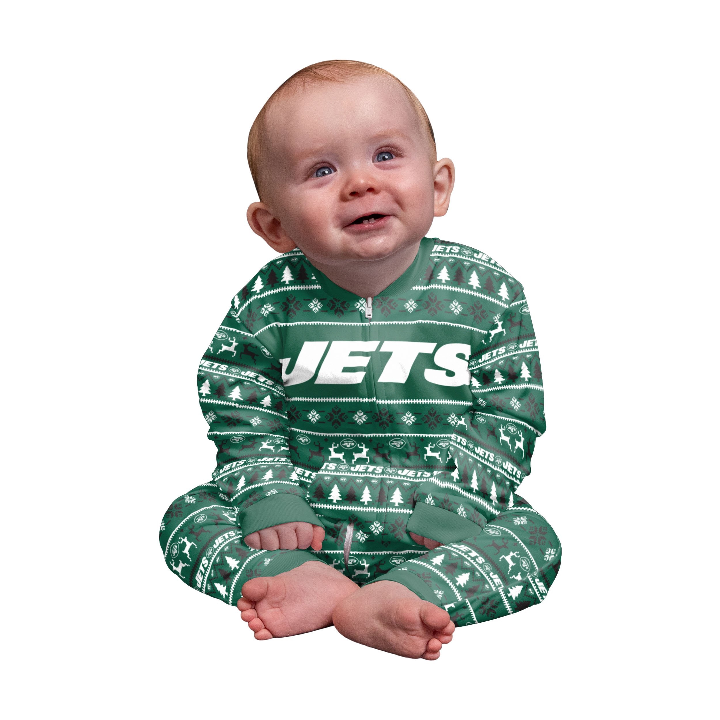 Infant Toddler Kids Boys NFL Team Apparel New York NY Jets Green 1 pc  Pajamas