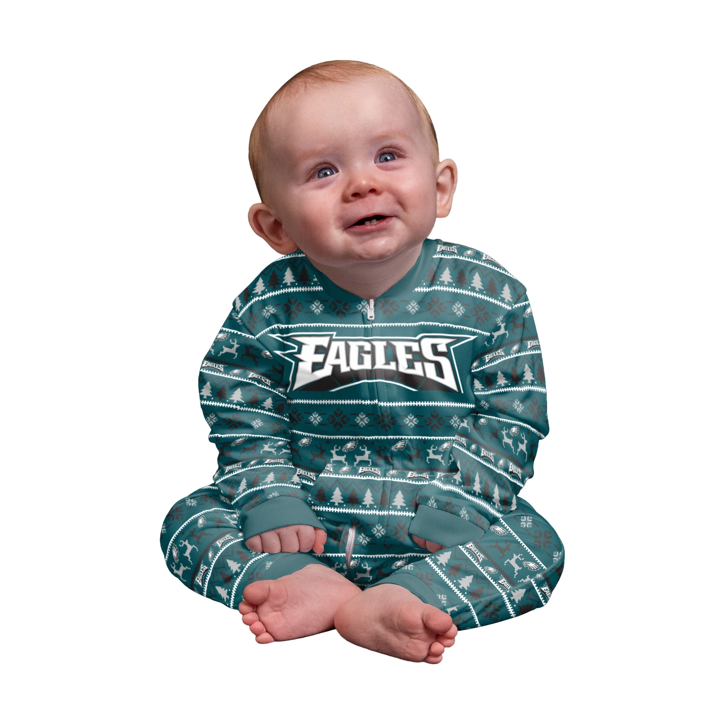 Philadelphia Eagles NFL Family Holiday Pajamas