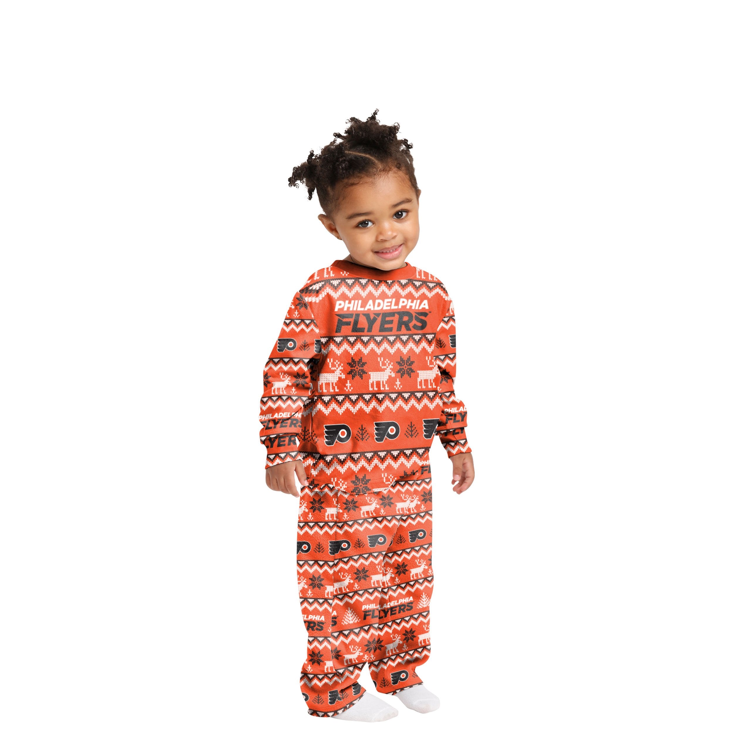Philadelphia Flyers NHL Ugly Pattern Family Holiday Pajamas