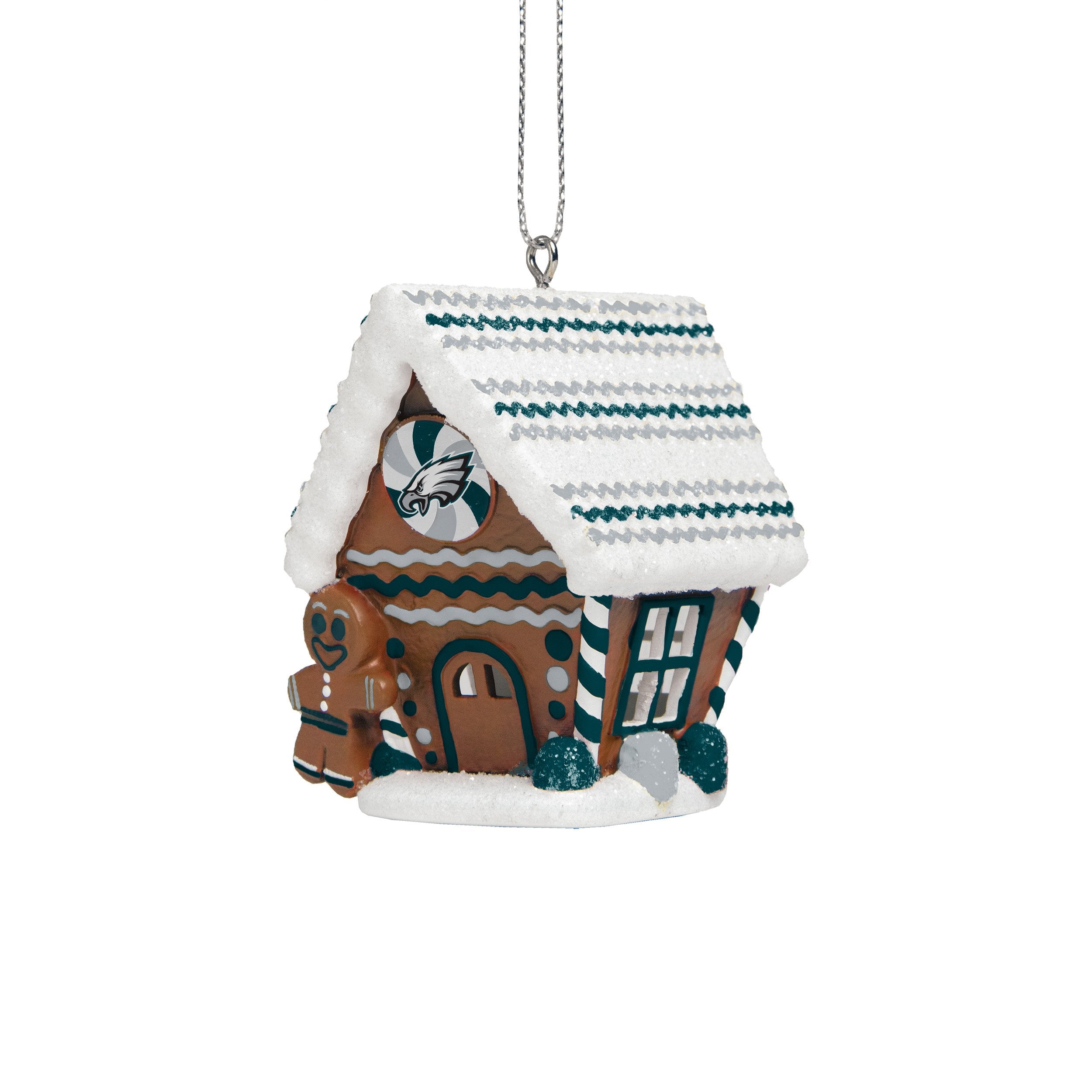 Philadelphia Eagles NFL Mascot On Santa's Lap Ornament - Swoop