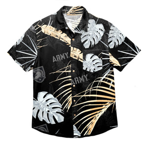 Army Black Knights NCAA Mens Neon Palm Button Up Shirt