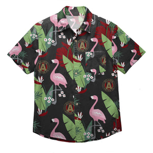 Atlanta United FC MLS Mens Floral Button Up Shirt