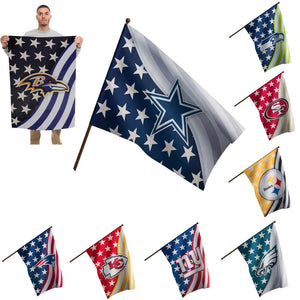 NFL Americana Vertical Flags - Pick Your Team