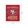 San Francisco 49ers NFL Throw Blanket With Plush Bear