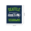 Seattle Seahawks NFL Throw Blanket With Plush Bear