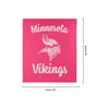 Minnesota Vikings NFL Throw Blanket With Plush Unicorn