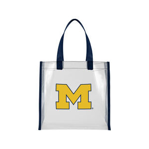Michigan Wolverines NCAA Clear Reusable Bag