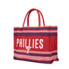 Philadelphia Phillies MLB Stitch Pattern Canvas Tote Bag