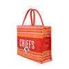 Kansas City Chiefs NFL Stitch Pattern Canvas Tote Bag