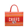 Kansas City Chiefs NFL Stitch Pattern Canvas Tote Bag