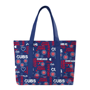 Chicago Cubs MLB Logo Love Tote Bag