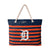 Detroit Tigers MLB Nautical Stripe Tote Bag