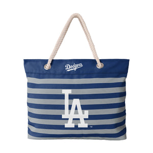 Los Angeles Dodgers MLB Nautical Stripe Tote Bag
