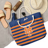 New York Mets MLB Nautical Stripe Tote Bag