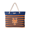 New York Mets MLB Nautical Stripe Tote Bag