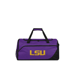 LSU Tigers NCAA Solid Big Logo Duffle Bag