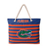 Florida Gators NCAA Nautical Stripe Tote Bag