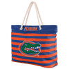 Florida Gators NCAA Nautical Stripe Tote Bag