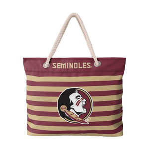 Florida State Seminoles NCAA Nautical Stripe Tote Bag