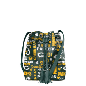 Green Bay Packers NFL Logo Love Cinch Purse