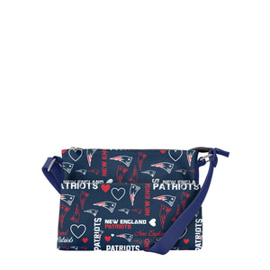 New England Patriots NFL Logo Love Crossbody Purse
