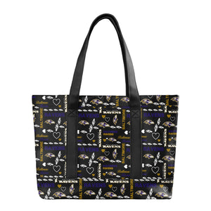 Baltimore Ravens NFL Logo Love Tote Bag