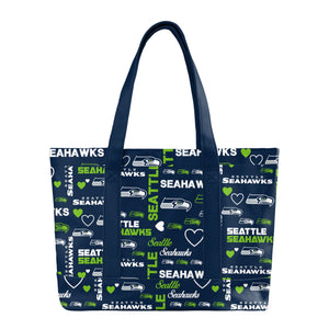 Seattle Seahawks NFL Logo Love Tote Bag