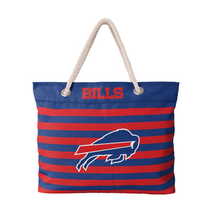 Buffalo Bills NFL Nautical Stripe Tote Bag