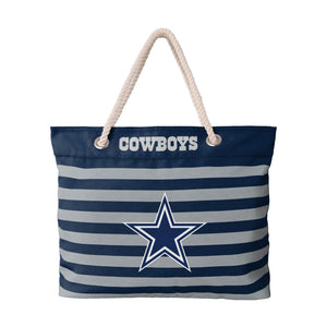 Dallas Cowboys NFL Nautical Stripe Tote Bag