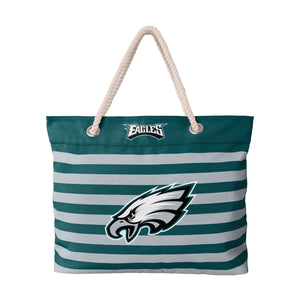 Philadelphia Eagles NFL Nautical Stripe Tote Bag