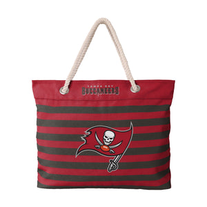 Tampa Bay Buccaneers NFL Nautical Stripe Tote Bag