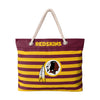 Washington Commanders NFL Nautical Stripe Tote Bag