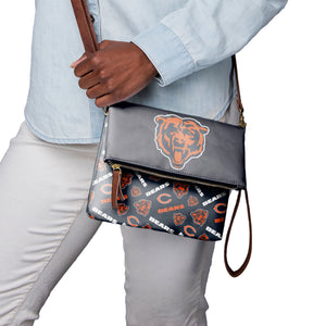Chicago Bears NFL Printed Collection Foldover Tote Bag